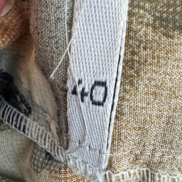 Vintage Tuzzi Animal Print Maxi Skirt Womens L Full Button Up Detail Flowy Artsy - Picture 5 of 8